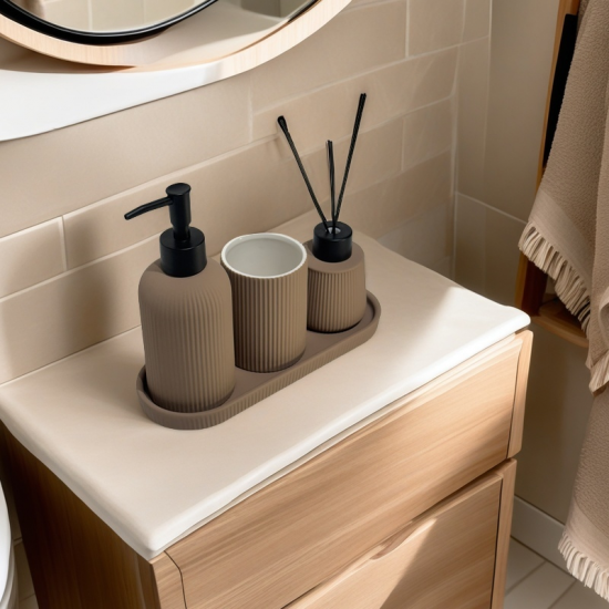 Ceramic Soap Dispenser 4 pieces
